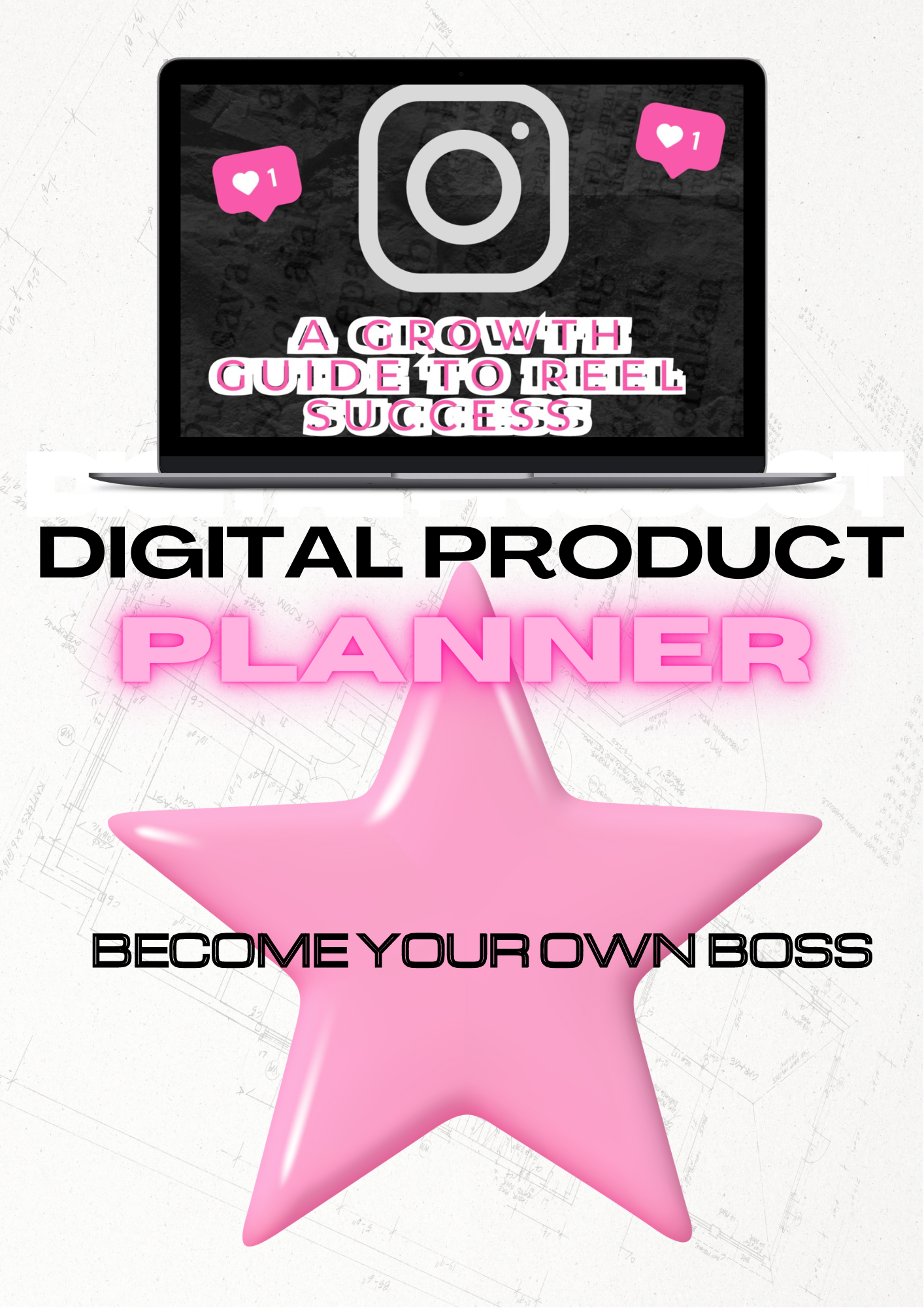 How To Become a Successful Business Girly; Undated Hyperlinked Digital Planner